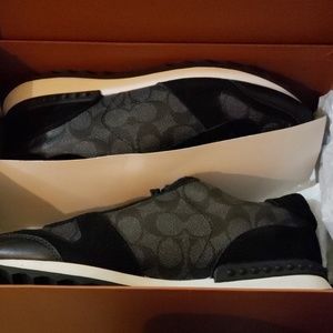 Coach women's size 9 1/2 NIB black running shoes